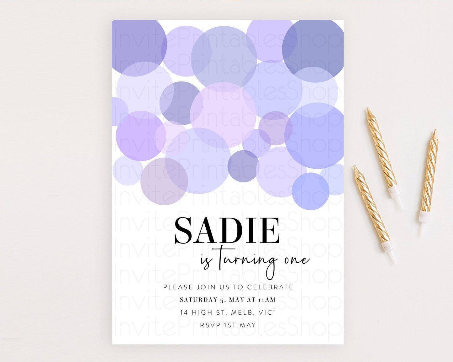 Pastel Birthday Invitation Purple Confetti Birthday Invitation Confetti Birthday Invitation Bubbles Invitation 1st First Birthday 100211