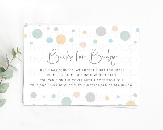 Editable Rainbow Books For Baby Card Pastel Sprinkles Book Insert Pastel Rai