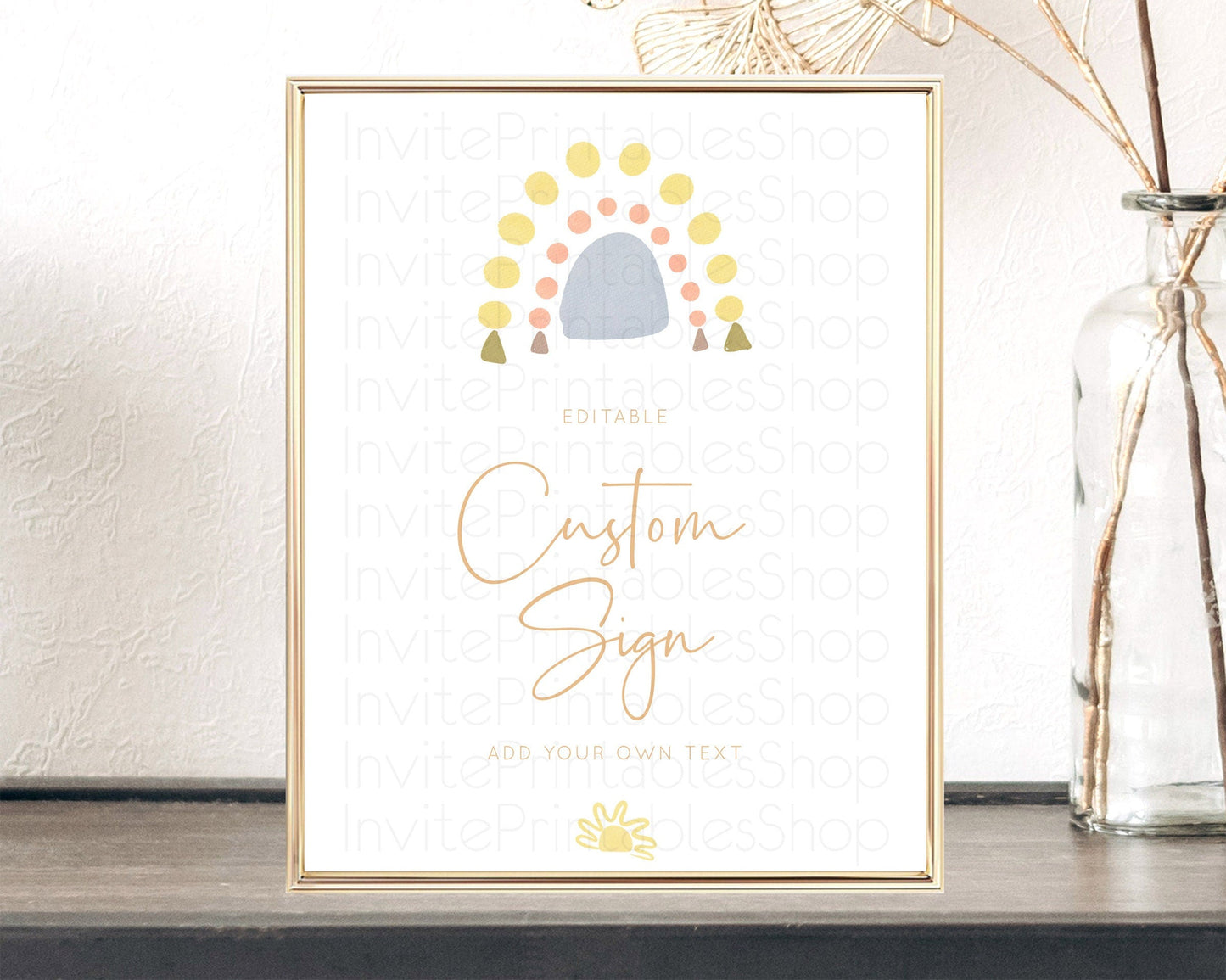 Pastel Rainbow Sign Rainbow Table Sign Decor Boho Colorful Rainbow Party Rainbow Baby Theme 1st Birthday Baptism Baby Shower Wedding D10688