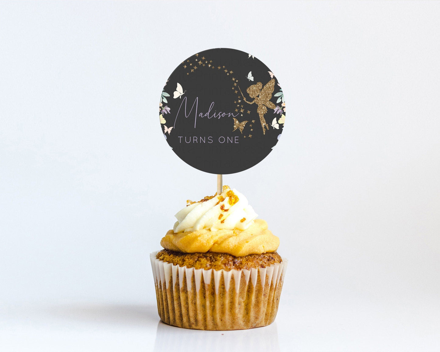 Fairy Cupcake Toppers Pastel Fairy Cupcake Toppers Fairy Floral Garden Cupcake Topper Enchanted Garden Floral Butterfly Party Decor D10881