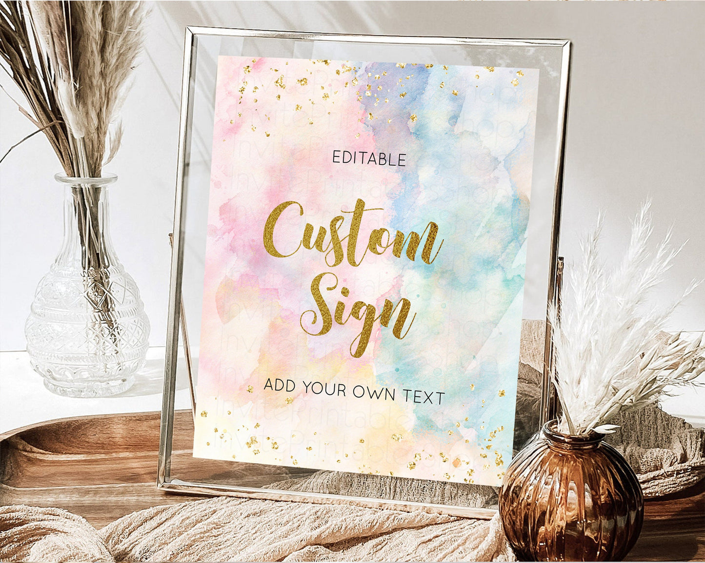 Sign Table Sign Table Signs Party Sign Birthday Sign Food Sign Custom Sign for Wedding Christening Birthday Baptism 8x10 276