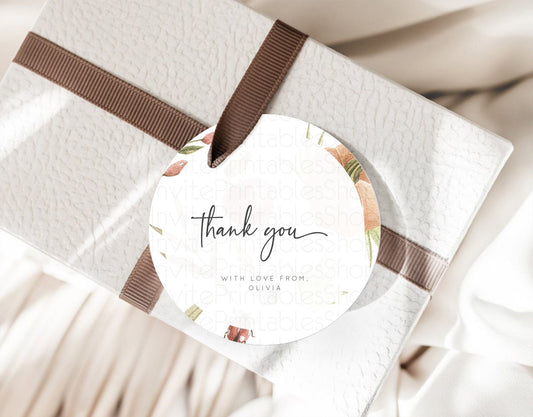Editable Pumpkin Thank You Gift Tags Pear Thank You Tags Ladybug Plum Favor