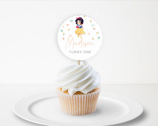 Editable Princess Cupcake Toppers Castle Cupcake Toppers Royal Princess D??co