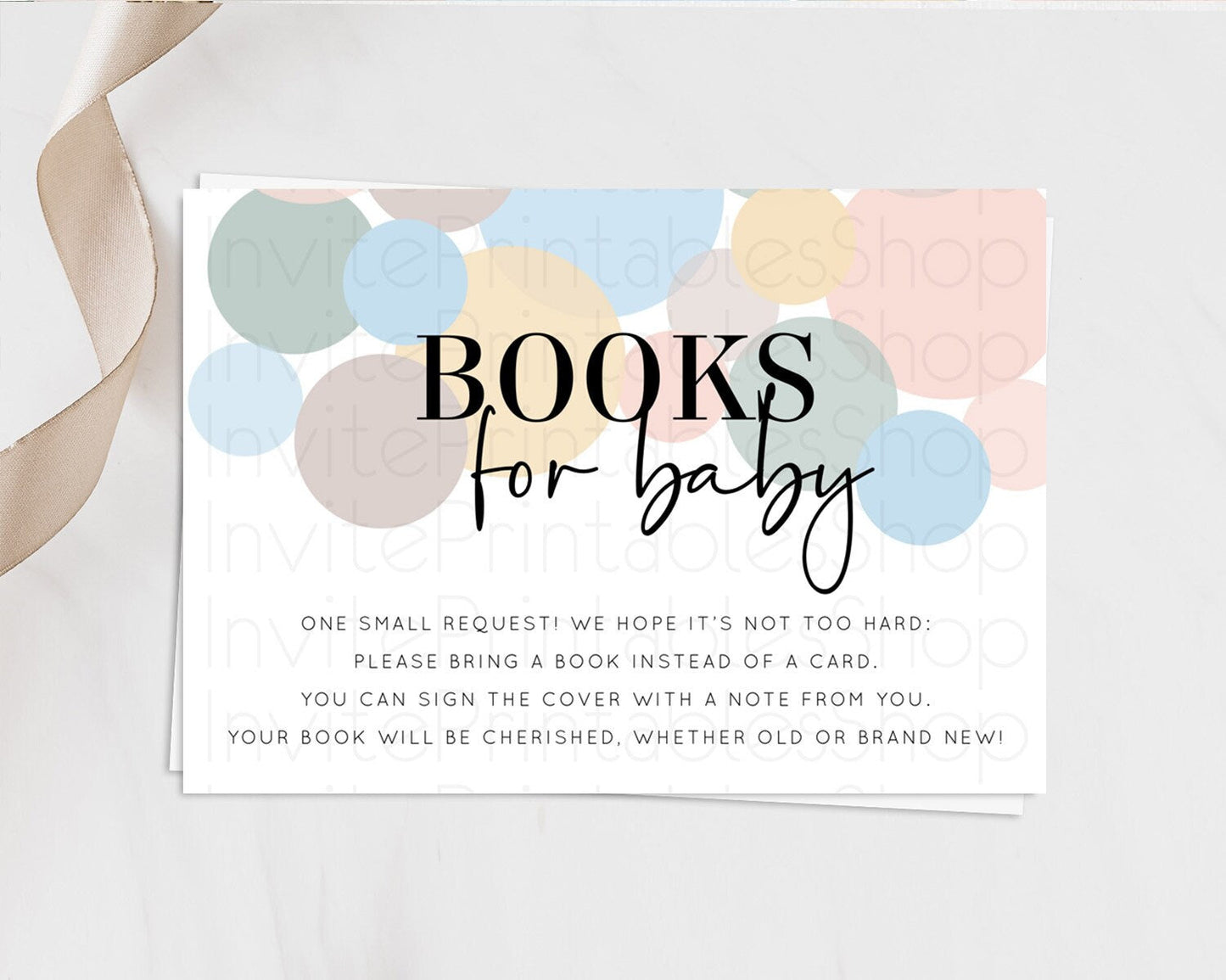 Rainbow Books For Baby Card Pastel Sprinkles Book Insert Pastel Rainbow Confetti Book Card Colorful Bubbles Pastel Book Poem Request D10602
