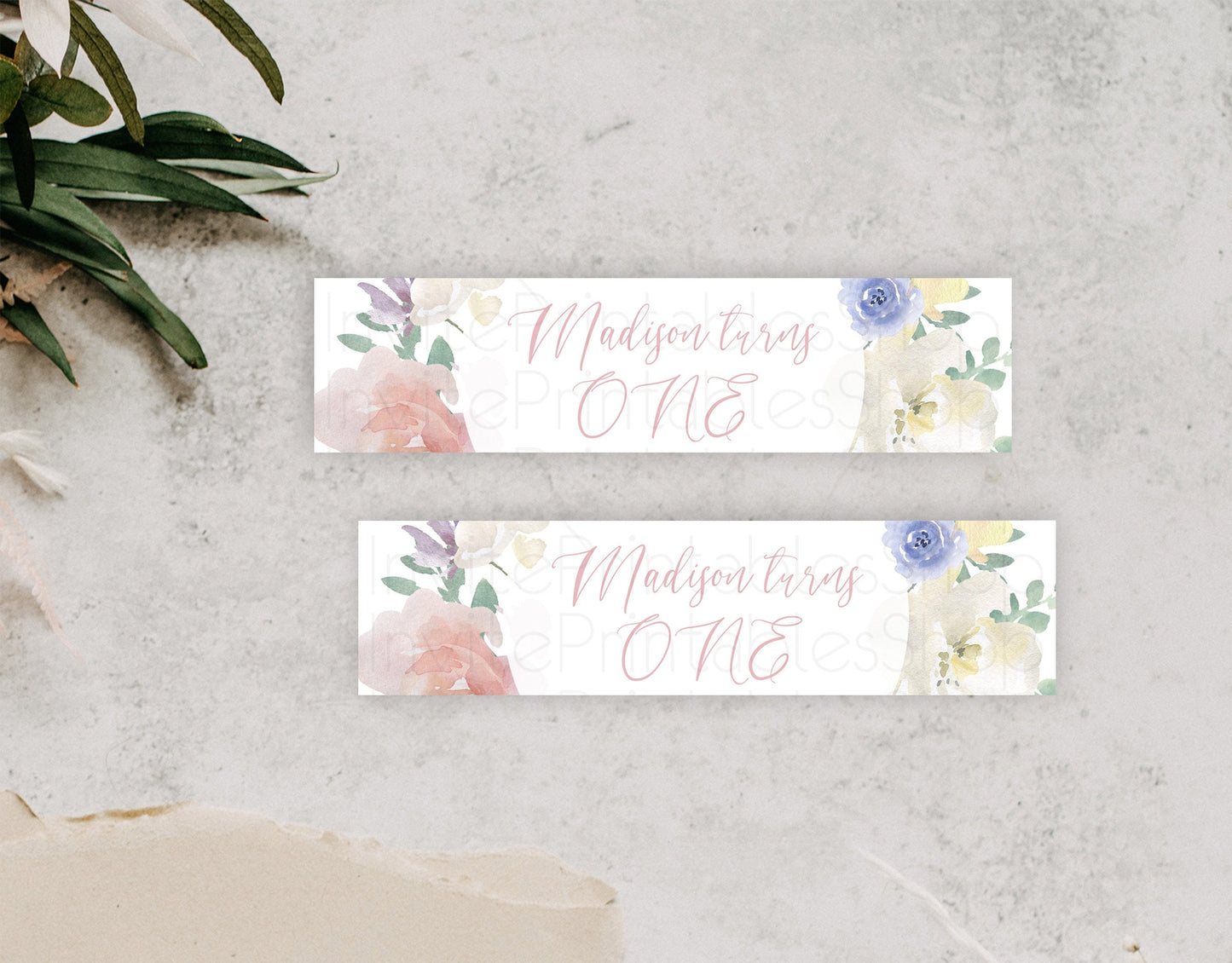 Wildflower Water Label Template Secret Garden Water Label Pastel Floral Garden Party Decor Boho Flowers Birthday Baby Shower Wedding D10841