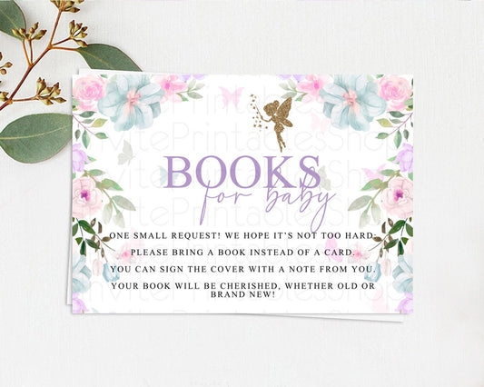 Editable Fairy Books For Baby Card Fairy Book Insert Enchanted Garden Fairy