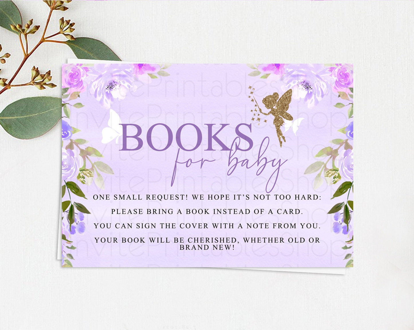 Fairy Books For Baby Card Fairy Book Insert Enchanted Garden Fairy Book Card Pastel Floral Butterfly Cards Secret Garden Book Poem D10910