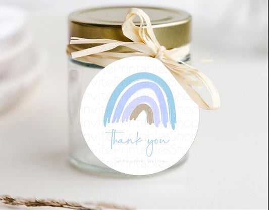 Editable Pastel Rainbow Thank You Tags Boho Rainbow Thank You Gift Tags Rain