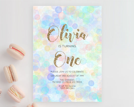 Editable Pastel Birthday Invitation Bath Bomb Party Invitation Pastel Bubble