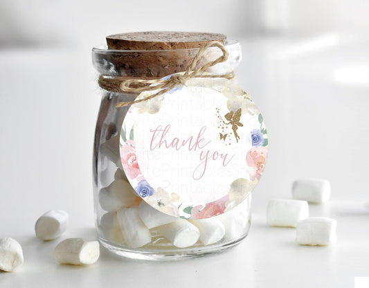 Editable Fairy Thank You Tags Fairy Thank You Gift Tags Enchanted Garden Pas