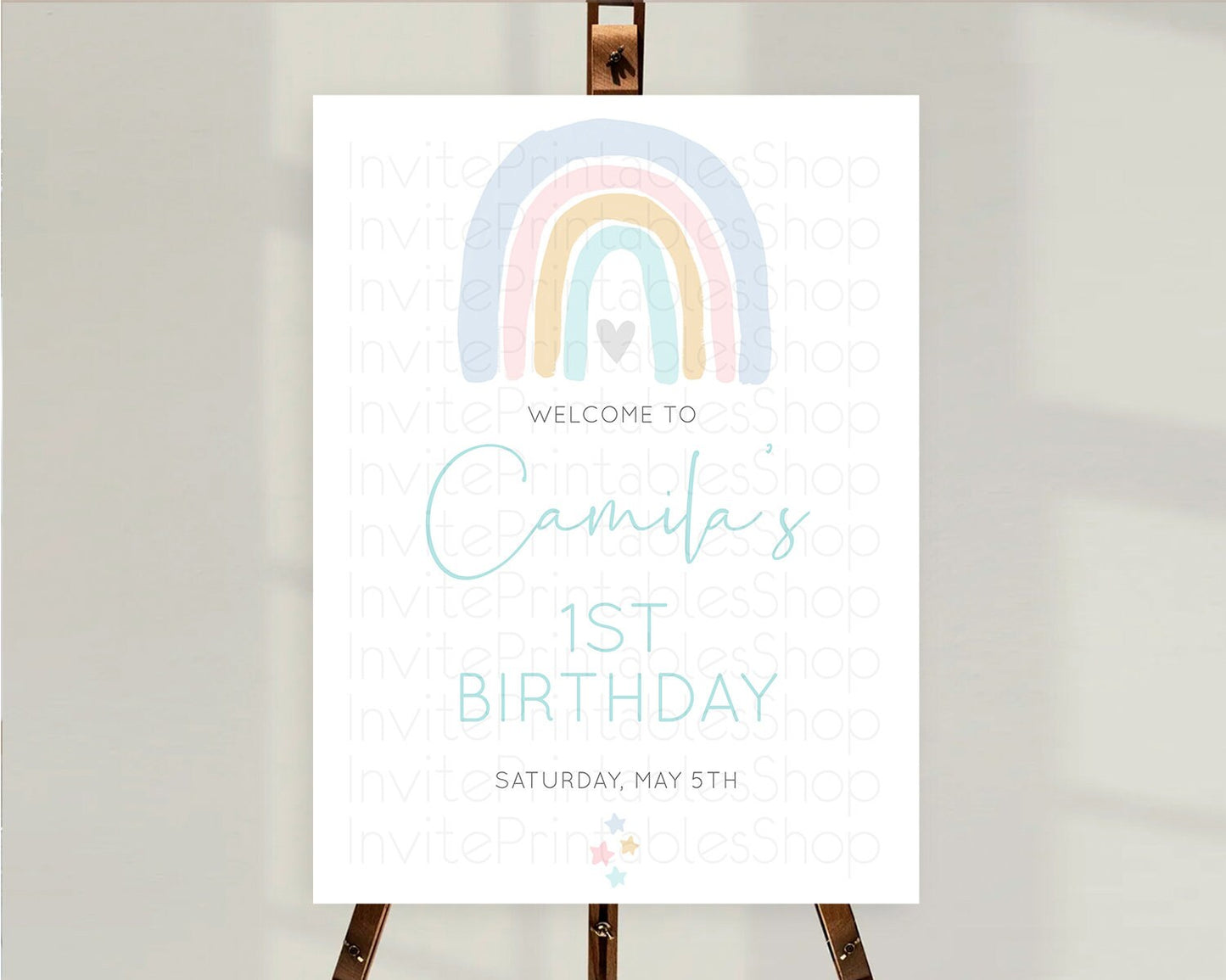 Pastel Rainbow Welcome Sign Boho Rainbow Welcome Board Rainbow Welcome Sign Pastel Welcome Decor Rainbow First Birthday Welcome Sign D10214