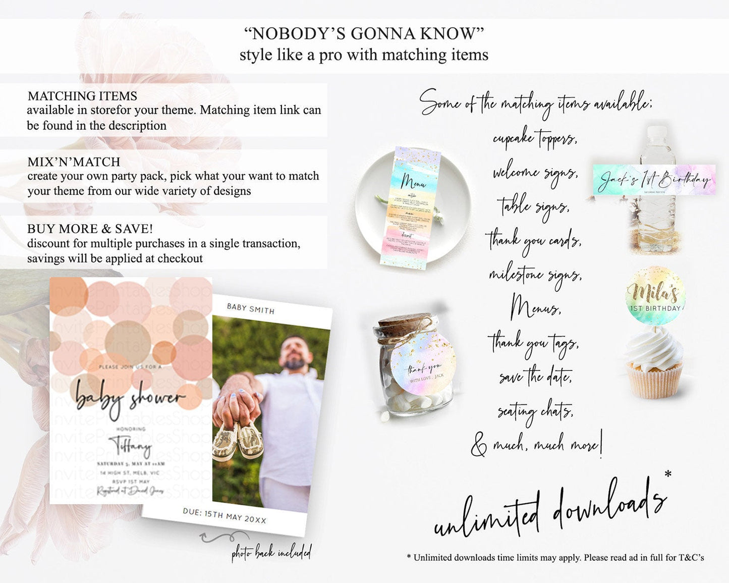 Pastel Rainbow Baby Shower Invitation Pastel Confetti Invitation Sprinkles Bubbles Invitation Colorful Rainbow Confetti Theme D10230