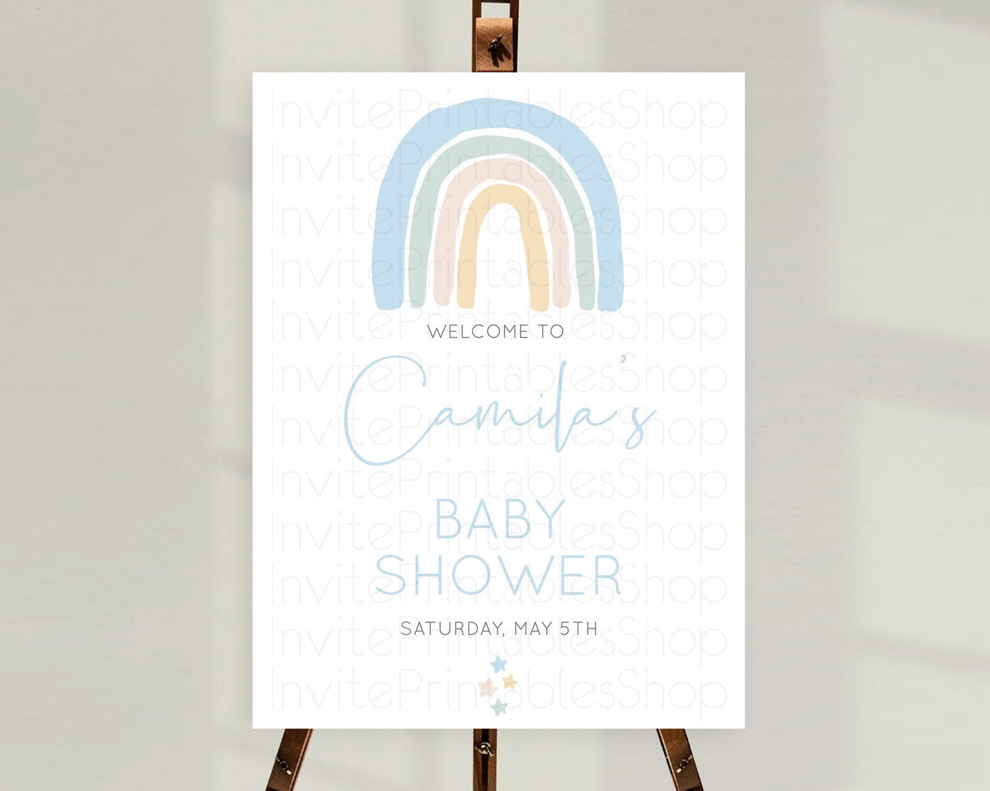 Pastel Rainbow Baby Shower Welcome Sign Boho Rainbow Welcome Board Rainbow Welcome Sign Pastel Welcome Decor Rainbow Welcome Sign D10200