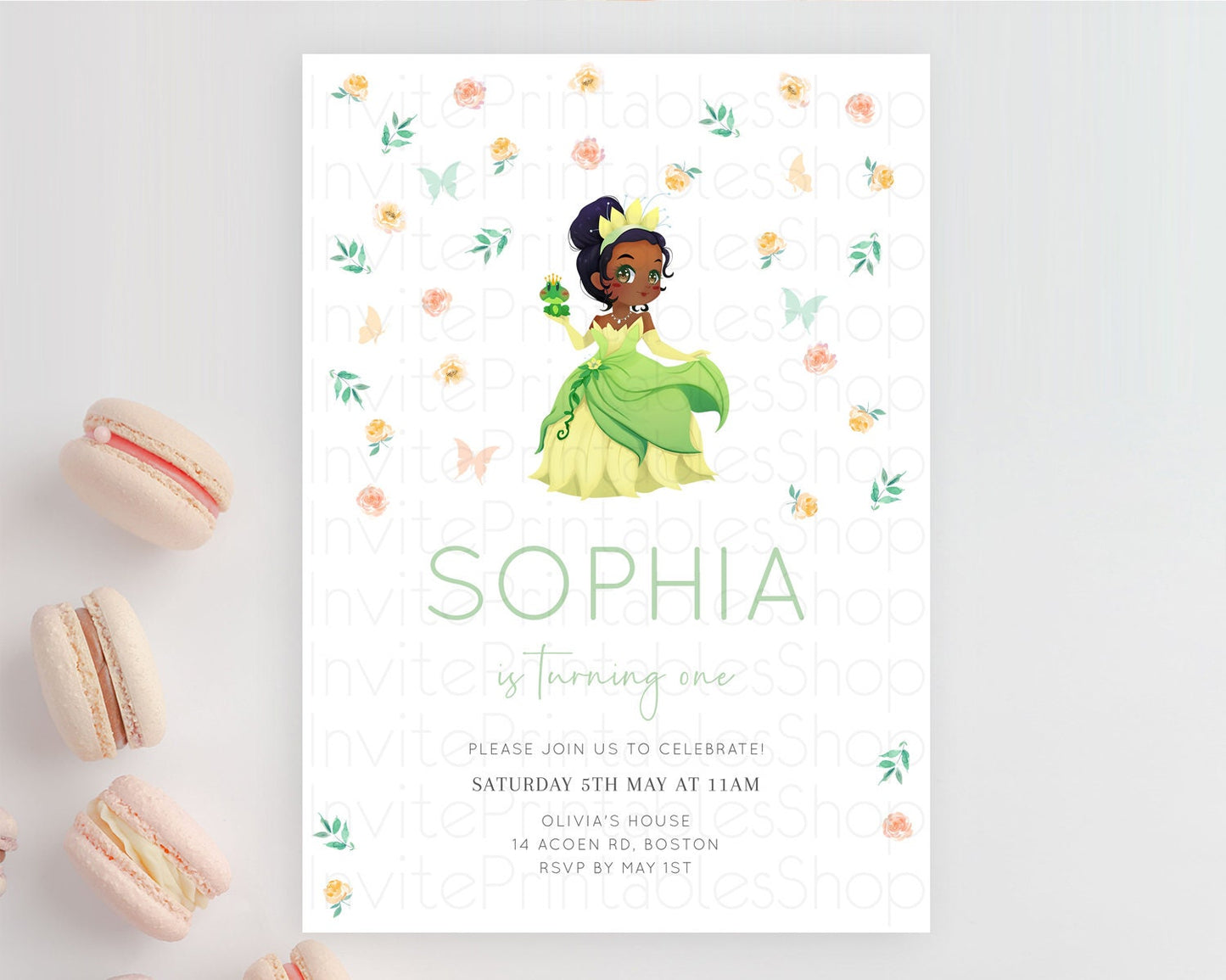 Editable Princess Birthday Invitation Castle Invitation Royal Birthday Fairy