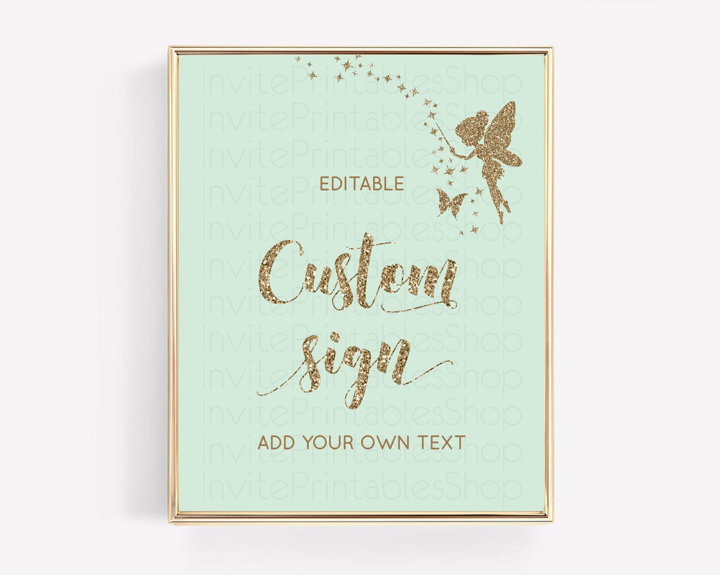 Fairy Sign Enchanted Garden Table Sign Décor Pastel Floral Butterfly Party Secret Garden Birthday Baptism Baby Shower Bridal Shower D10908