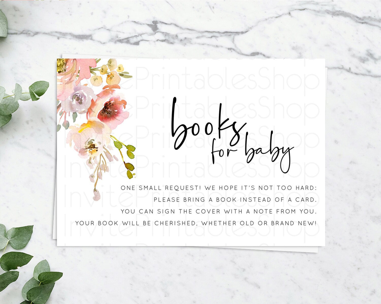 Secret Garden Books For Baby Card Boho Wildflower Book Insert Pastel Flower Garden Baby Shower Card Flower Guests Book Poem Request D10194