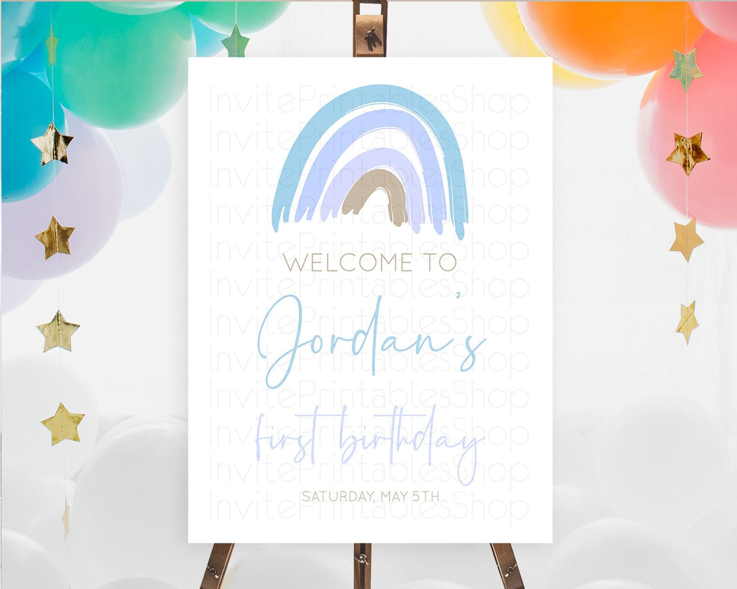 Pastel Rainbow Welcome Sign Boho Rainbow Welcome Board Rainbow Welcome Sign Pastel Welcome Decor Rainbow First Birthday Welcome Sign D10352
