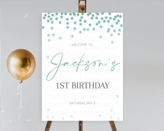 Editable Star Welcome Board Pastel Stars Welcome Sign Shooting Star Rainbow