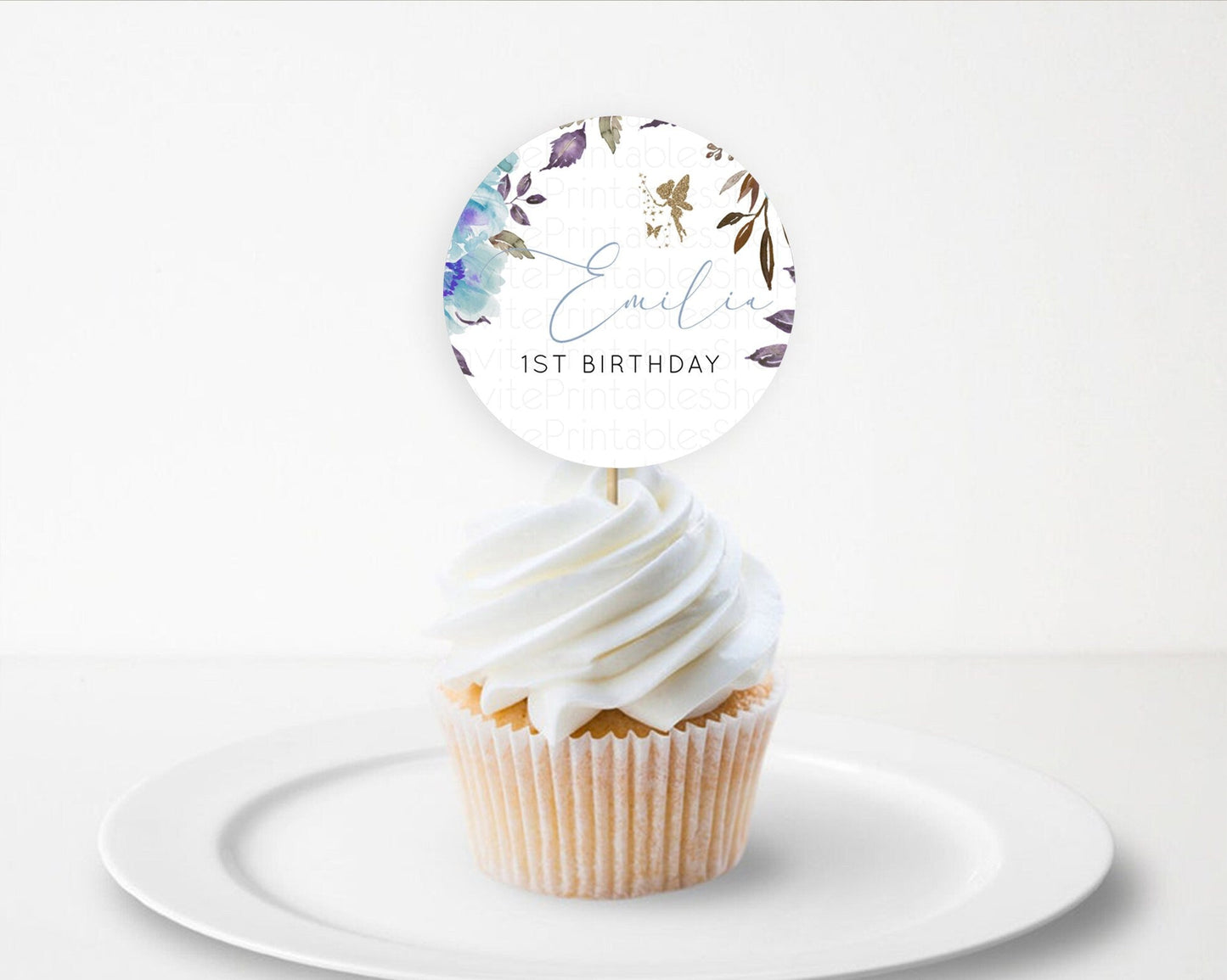 Fairy Cupcake Toppers Pastel Fairy Cupcake Toppers Fairy Floral Garden Cupcake Topper Enchanted Garden Floral Butterfly Party Decor D10728
