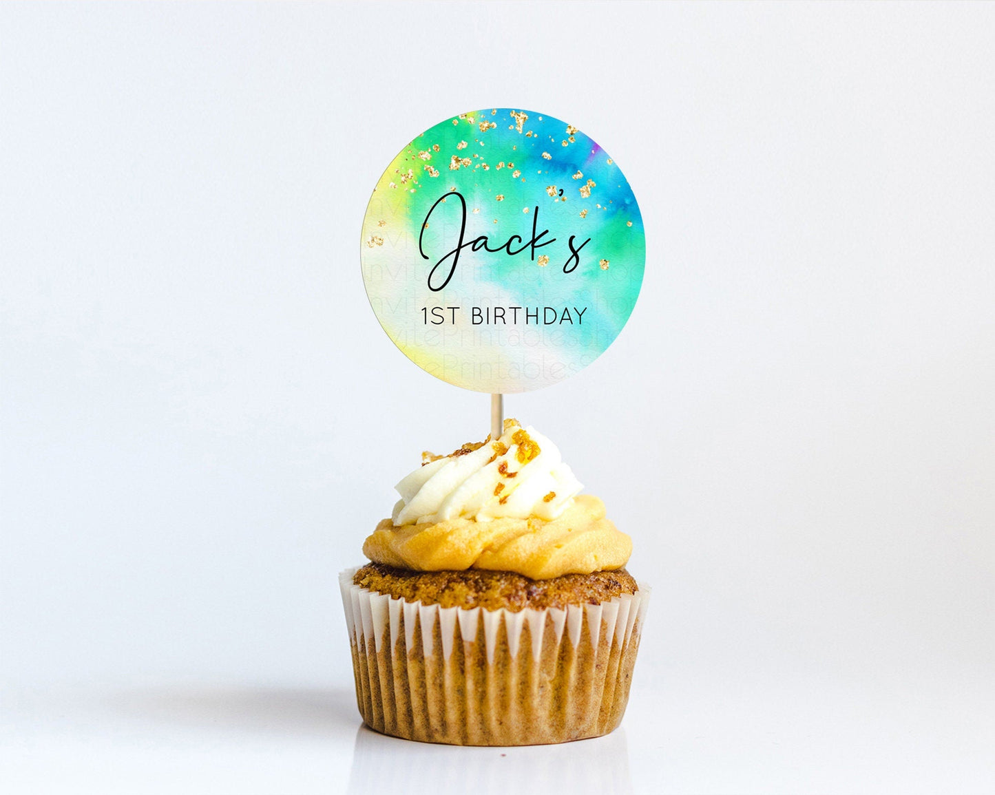 Tie Dye Cupcake Toppers Rainbow Tie Dye Cupcake Toppers Rainbow Colorful Cupcake Toppers Tie Dye Pastel Rainbow Party Cupcake Decor D10462
