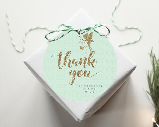 Editable Fairy Thank You Tags Fairy Thank You Gift Tags Enchanted Garden Pas