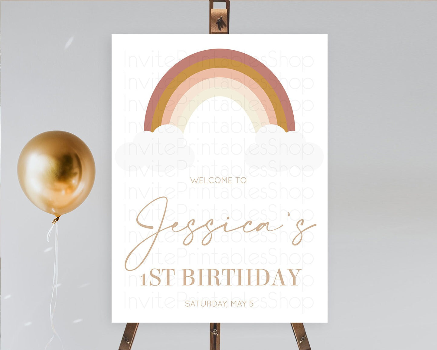 Pastel Rainbow Welcome Sign Boho Rainbow Welcome Board Rainbow Welcome Sign Pastel Welcome Decor Rainbow First Birthday Welcome Sign D10122