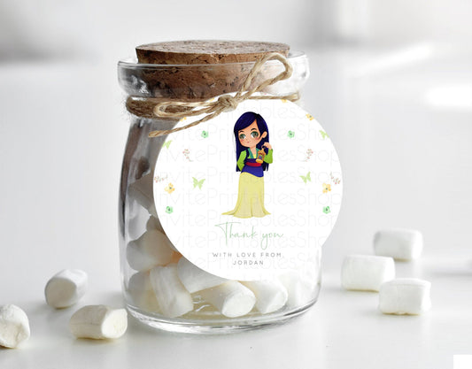 Editable Princess Thank You Tags Castle Thank You Gift Tags Secret Garden Fa