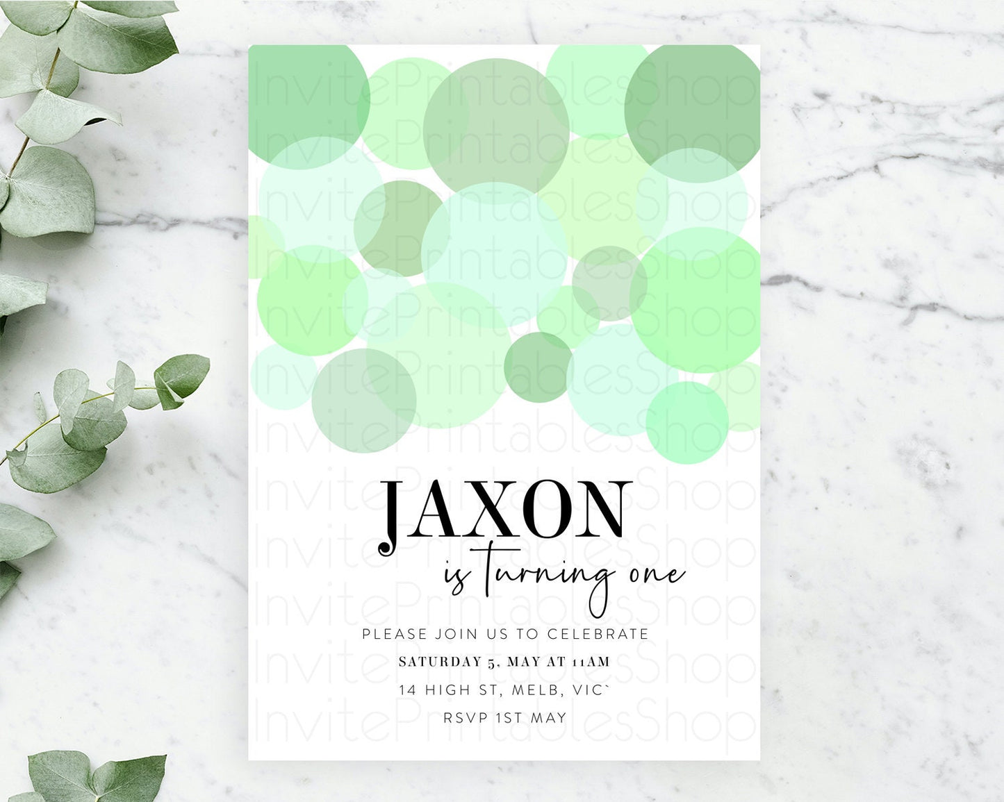 Pastel Birthday Invitation Green Confetti Birthday Invitation Confetti Birthday Invitation Bubbles Invitation 2nd 1st First Birthday 100207