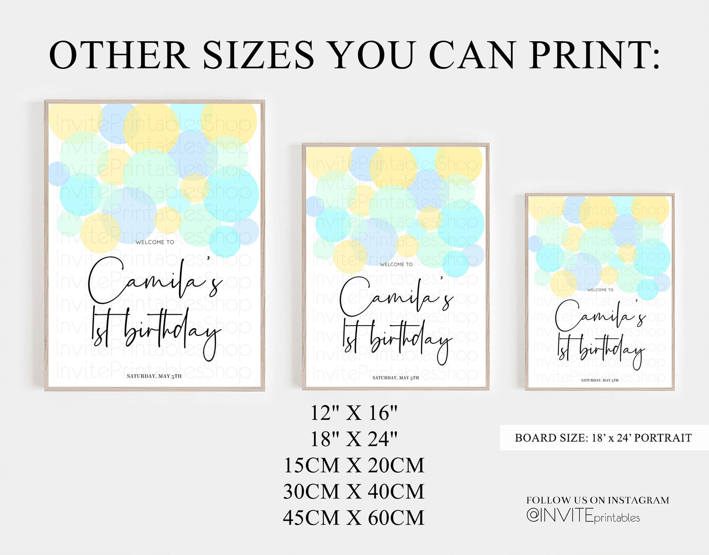 Welcome Sign 1st Birthday Board Birthday Board Welcome Board Welcome Birthday Poster