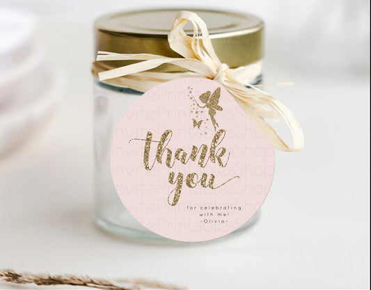 Fairy Thank You Tags Fairy Thank You Gift Tags Enchanted Garden Pastel Floral Butterfly Décor Secret Garden First Birthday Thank You D10899