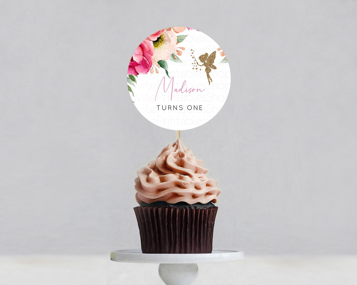 Fairy Cupcake Toppers Pastel Fairy Cupcake Toppers Fairy Floral Garden Cupcake Topper Enchanted Garden Floral Butterfly Party Decor D10883