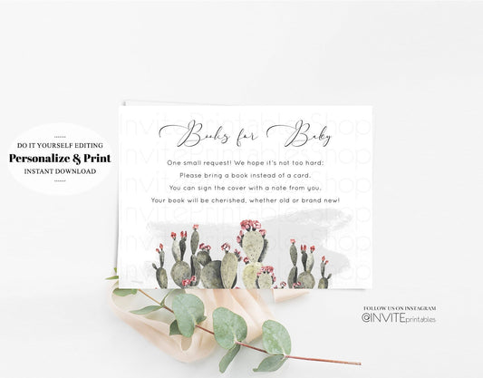Editable Books for Baby Card Books For Baby Request Baby Shower Book Request