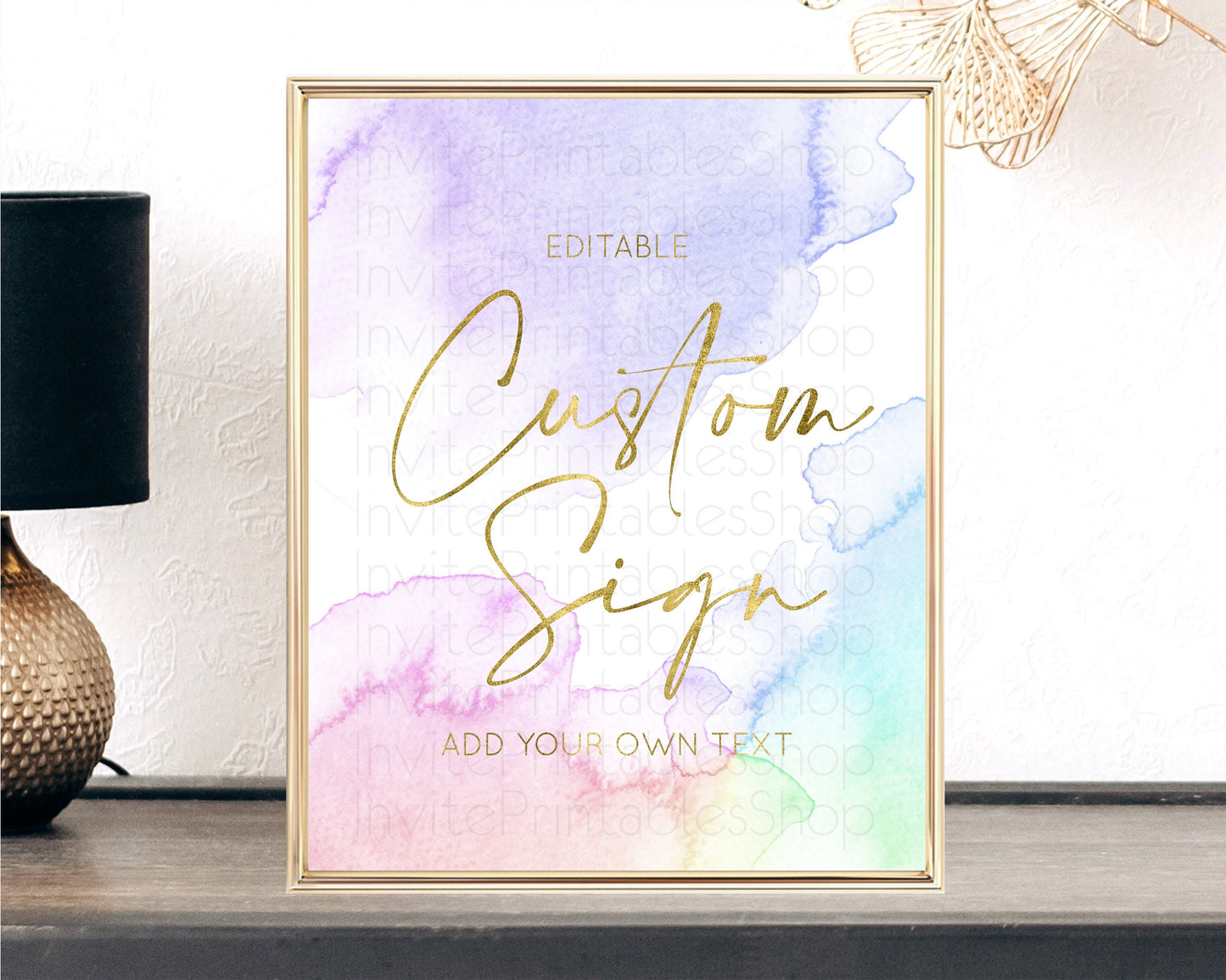 Sign Table Sign Table Signs Party Sign Birthday Sign Food Sign Custom Sign for Wedding Christening Birthday Baptism 8x10
