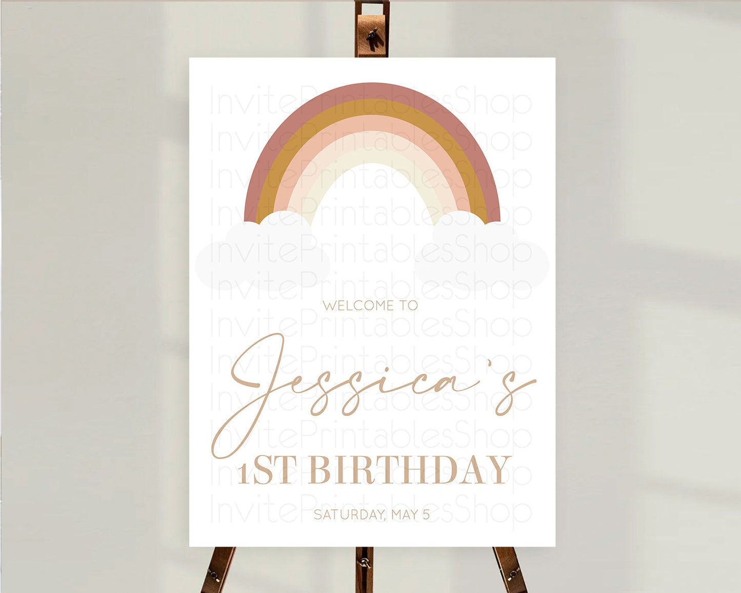Pastel Rainbow Welcome Sign Boho Rainbow Welcome Board Rainbow Welcome Sign Pastel Welcome Decor Rainbow First Birthday Welcome Sign D10122