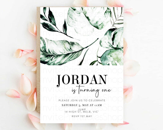 Editable Tropical Invitation Tropical Birthday Invitation Tropical Floral In
