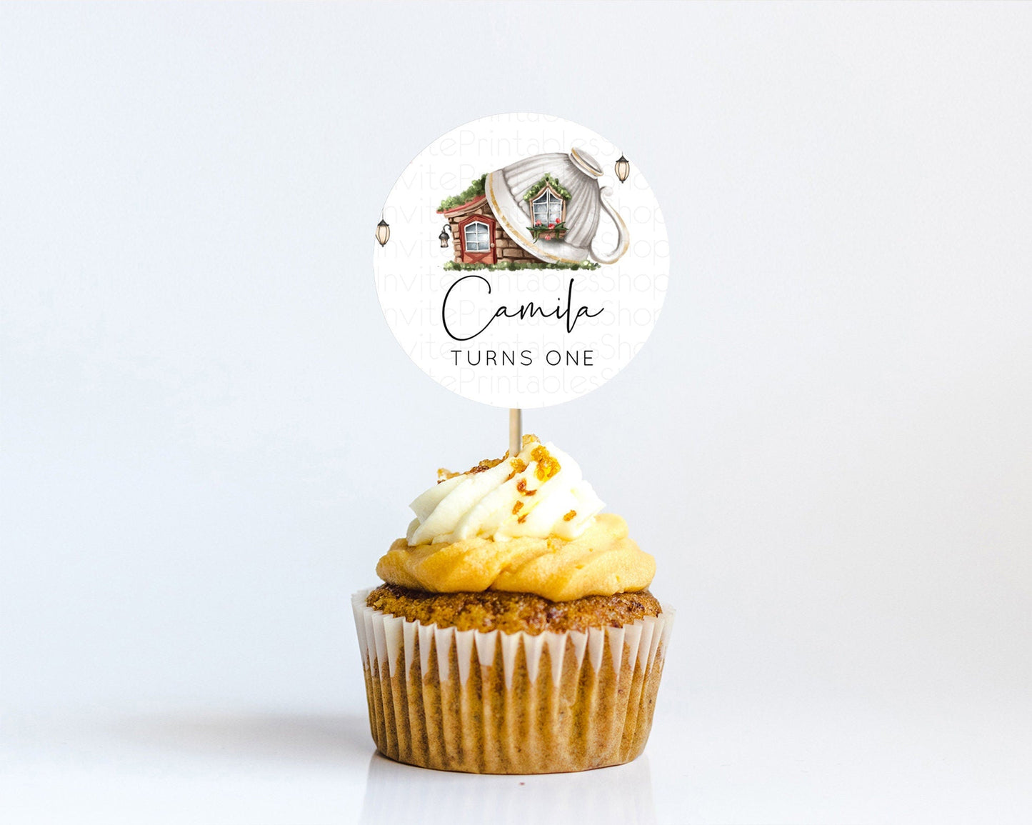 Fairy Cupcake Toppers Pastel Fairy Cupcake Toppers Fairy Floral Garden Cupcake Topper Enchanted Garden Floral Butterfly Party Decor D10851