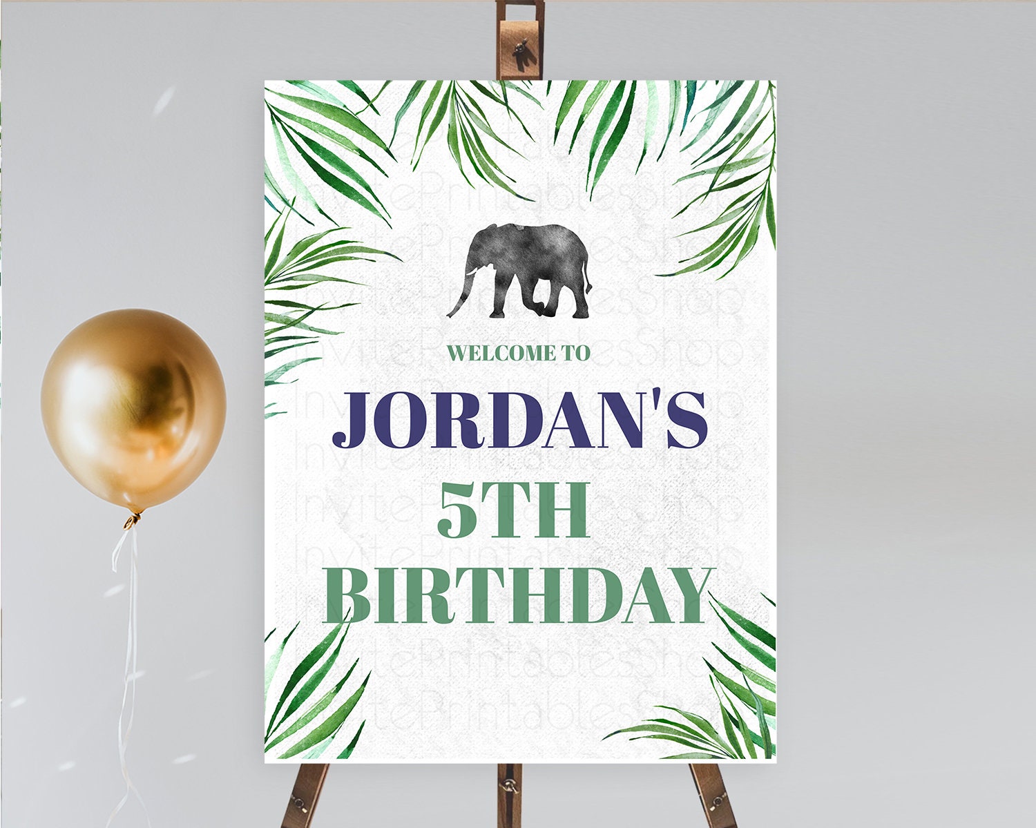 Editable Elephant Welcome Sign Elephant Welcome Board Elephant Party Welcome