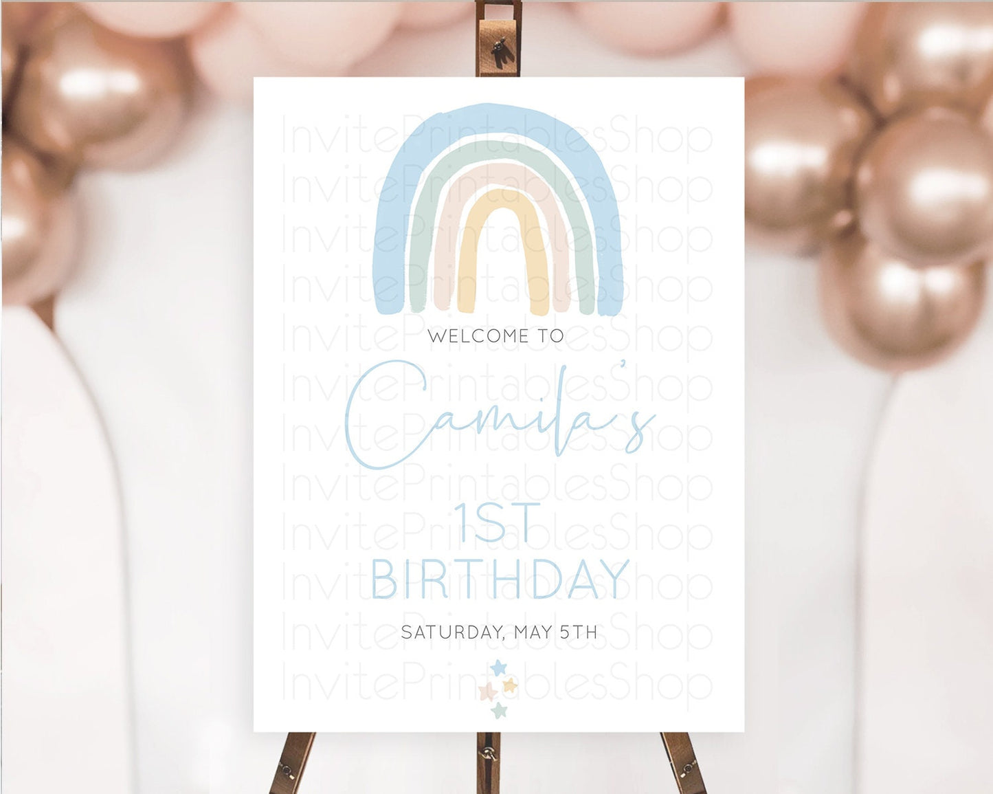 Pastel Rainbow Welcome Sign Boho Rainbow Welcome Board Rainbow Welcome Sign Pastel Welcome Decor Rainbow First Birthday Welcome Sign D10200