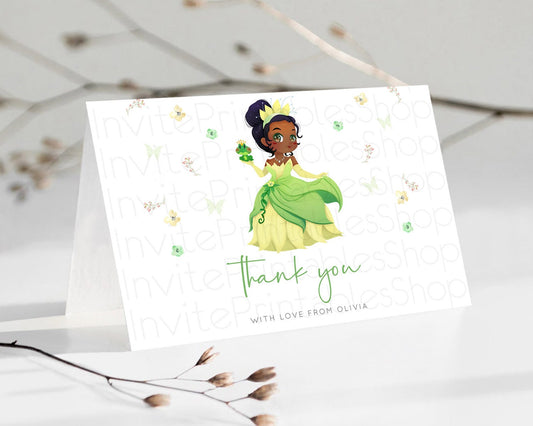 Editable Princess Thank You Castle Thank You Card Secret Garden Birthday Tha