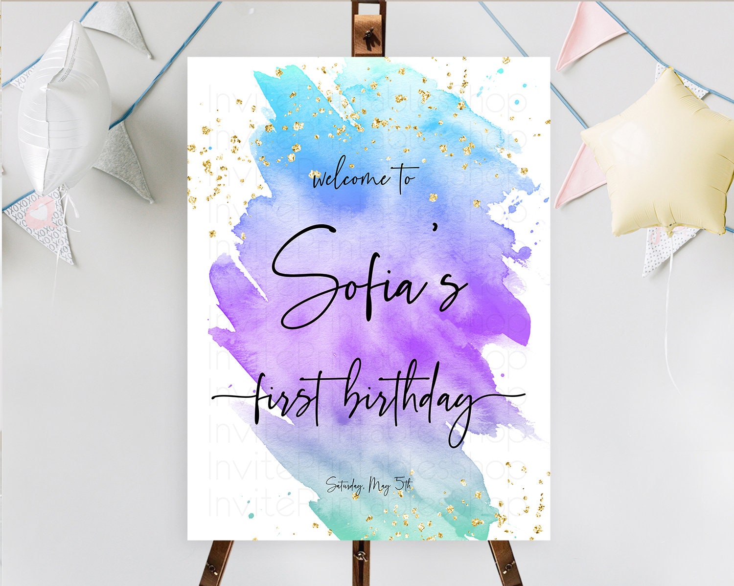 Editable Pastel Welcome Sign Pastel Rainbow Welcome Sign Colorful Rainbow Co