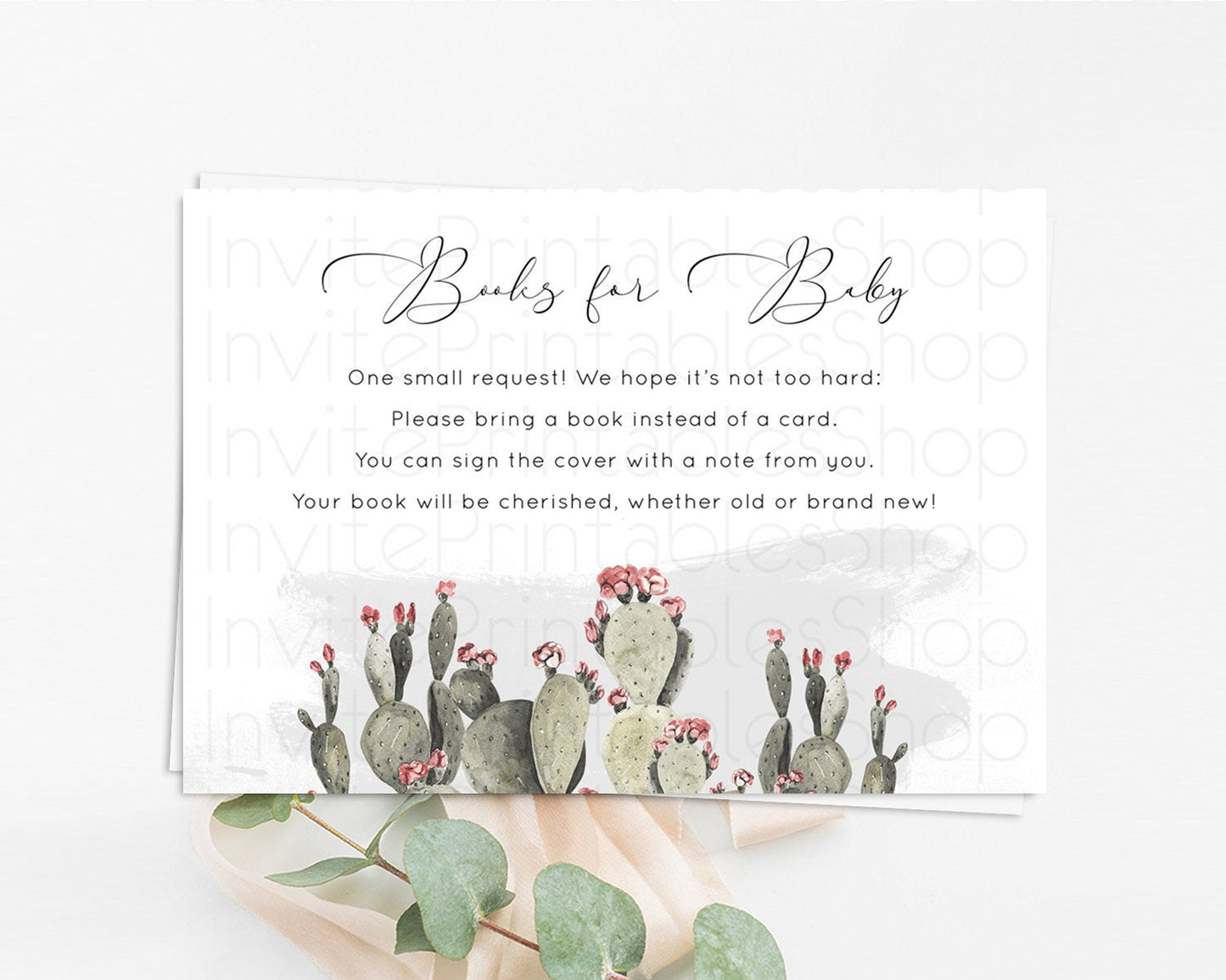 Editable Tropical Books For Baby Card Tropical Book Insert Palm Leaf Book Ca