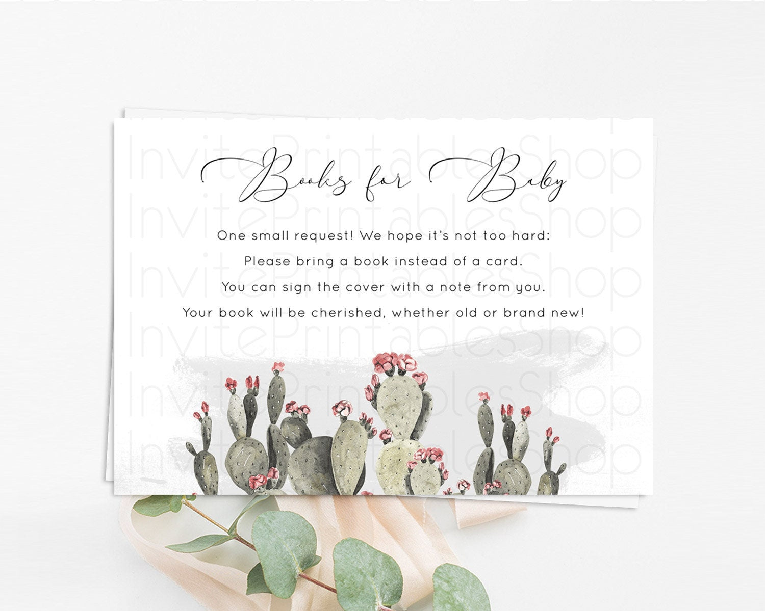 Editable Tropical Books For Baby Card Tropical Book Insert Palm Leaf Book Ca