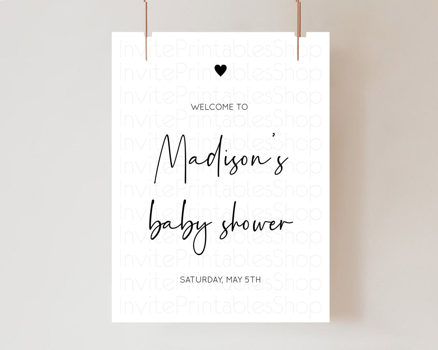 Minimalist Baby ShowerWelcome Sign White Welcome Board Minimal White Baby Shower Welcome Poster Modern White Minimal Welcome Sign D10955