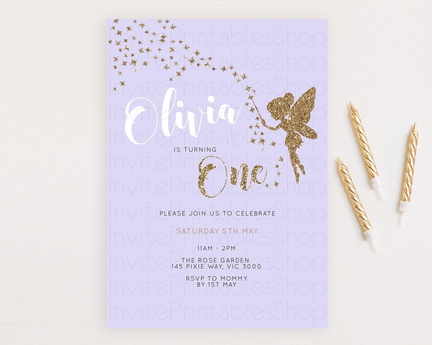 Fairy Birthday Invitation Fairy Invites Fairy Tea Party Fairy Garden Birthday Secret Garden Enchanted Garden Pastel Floral Butterfly D10389