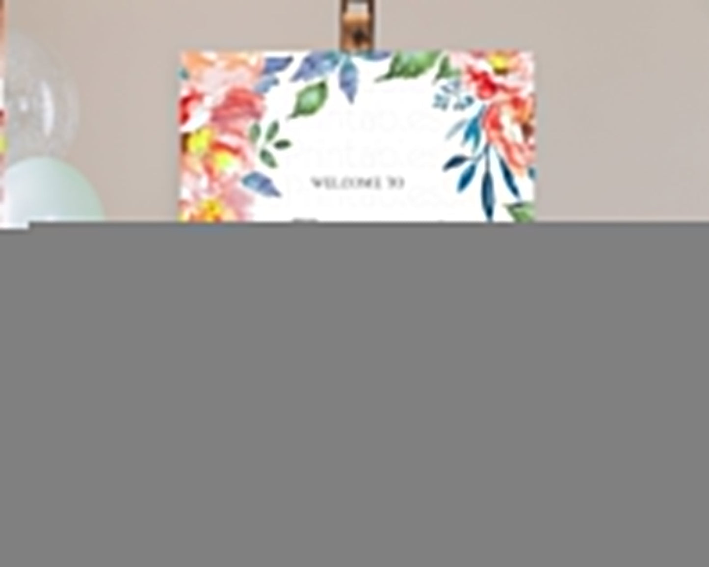 Secret Garden Baby Shower Welcome Sign Wildflower Welcome Board Pastel Flower Garden Welcome Poster Boho Wildflower Welcome Sign D10751