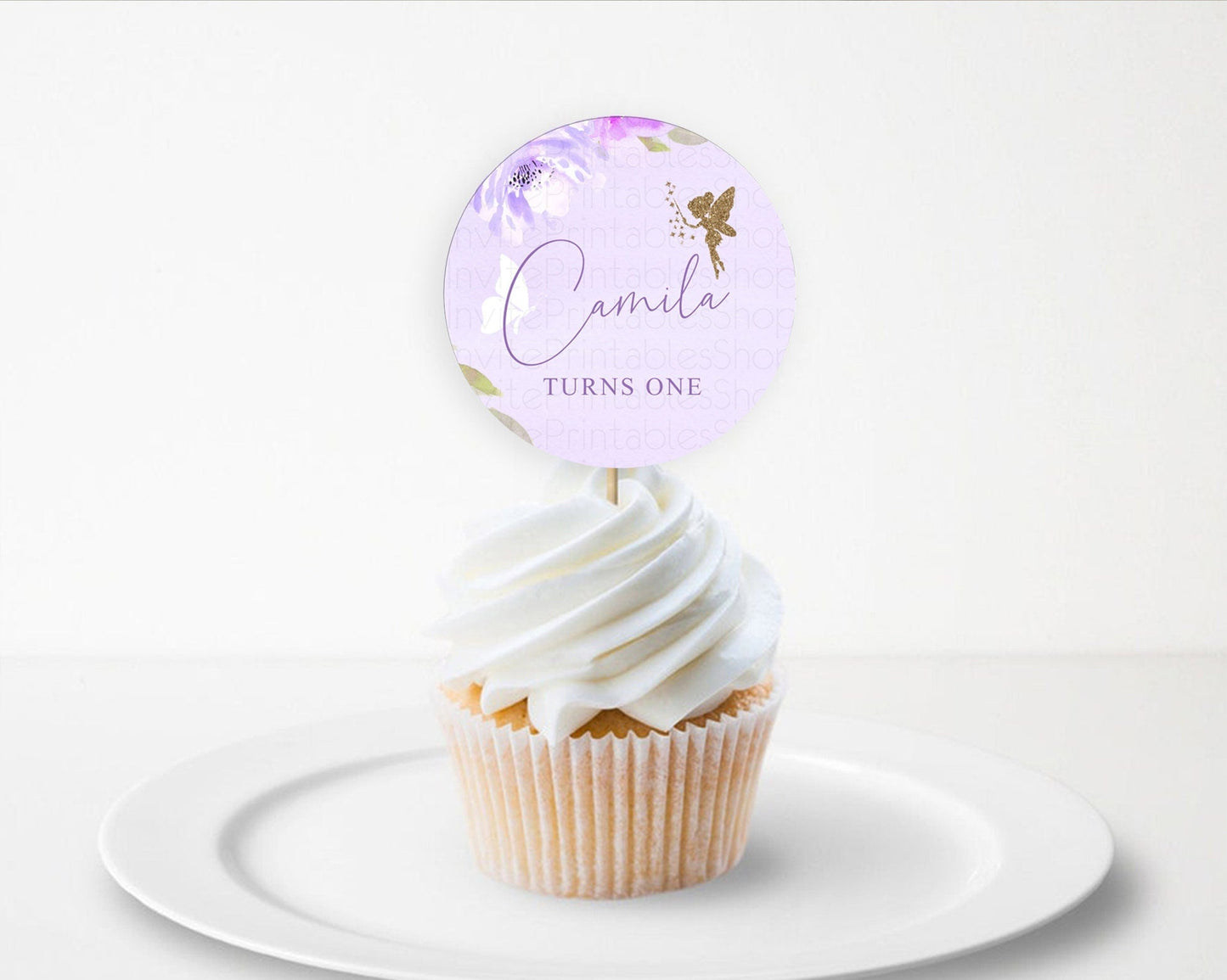 Fairy Cupcake Toppers Pastel Fairy Cupcake Toppers Fairy Floral Garden Cupcake Topper Enchanted Garden Floral Butterfly Party Decor D10910