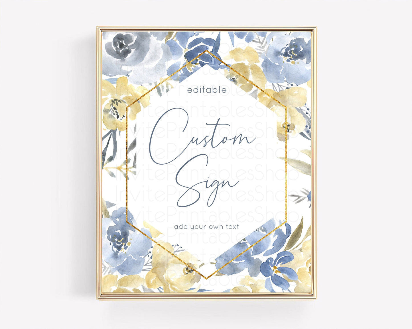 Wildflower Floral Table Sign Decor Secret Garden Sign Template Pastel Floral Garden Party Boho Flowers Birthday Baby Shower Wedding D10782