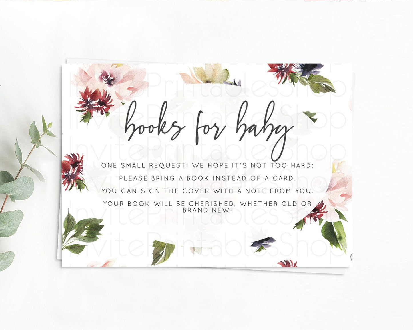 Secret Garden Books For Baby Card Boho Wildflower Book Insert Pastel Flower Garden Baby Shower Card Flower Guests Book Poem Request D10538