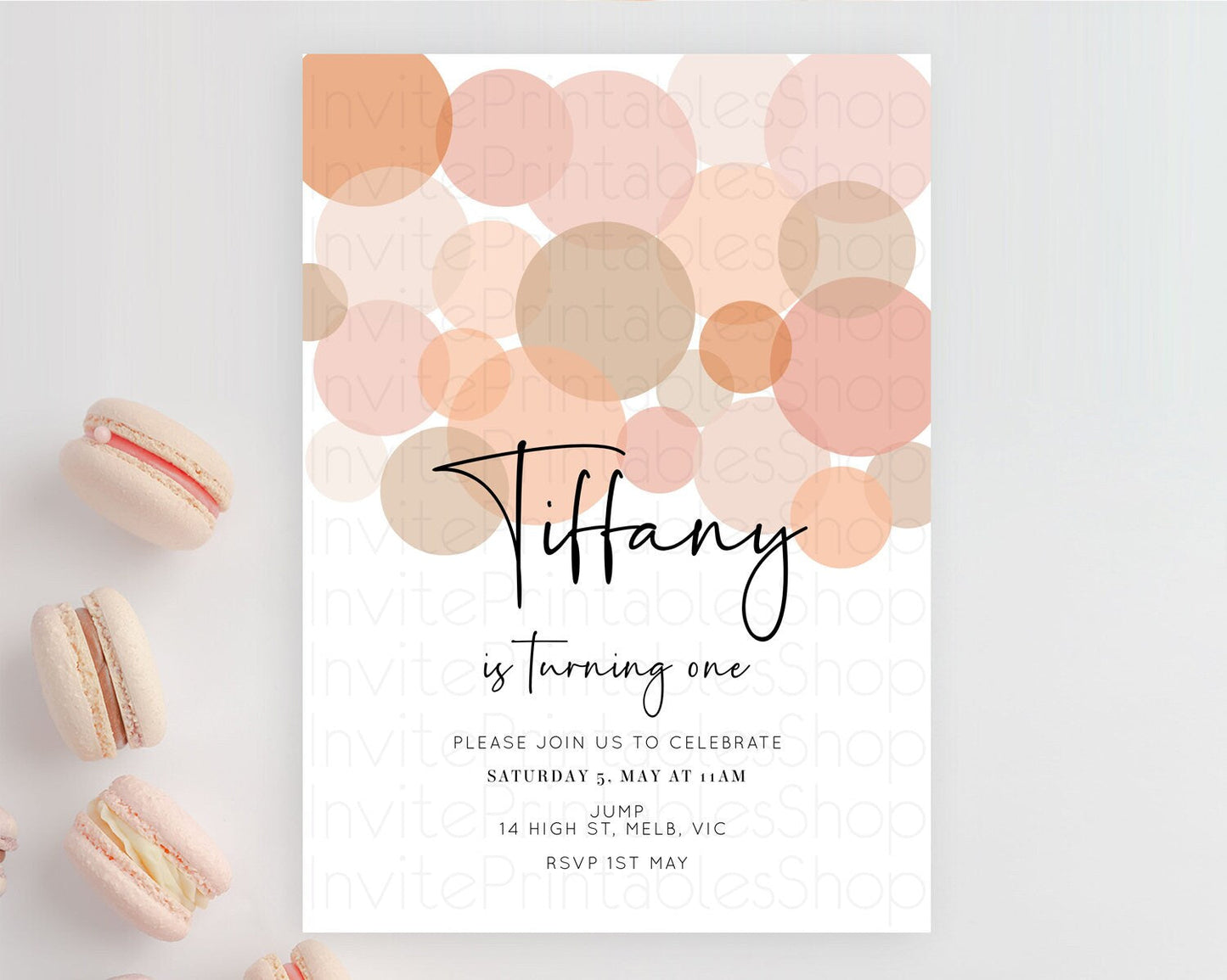Pastel Birthday Invitation Pastel Confetti Birthday Invitation Bubbles Invitation Colorful Rainbow Confetti 2nd 1st First Birthday D10230