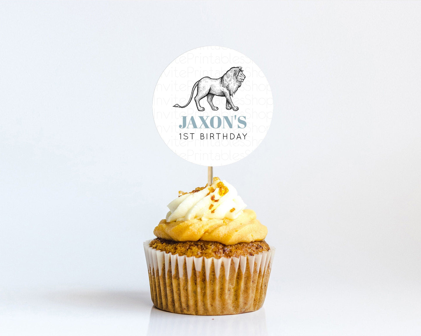 Lion Cupcake Toppers Safari Lion Cupcake Toppers Modern Lion Party Decor Safari Adventure Party Minimalist Lion First Birthday Decor D10246